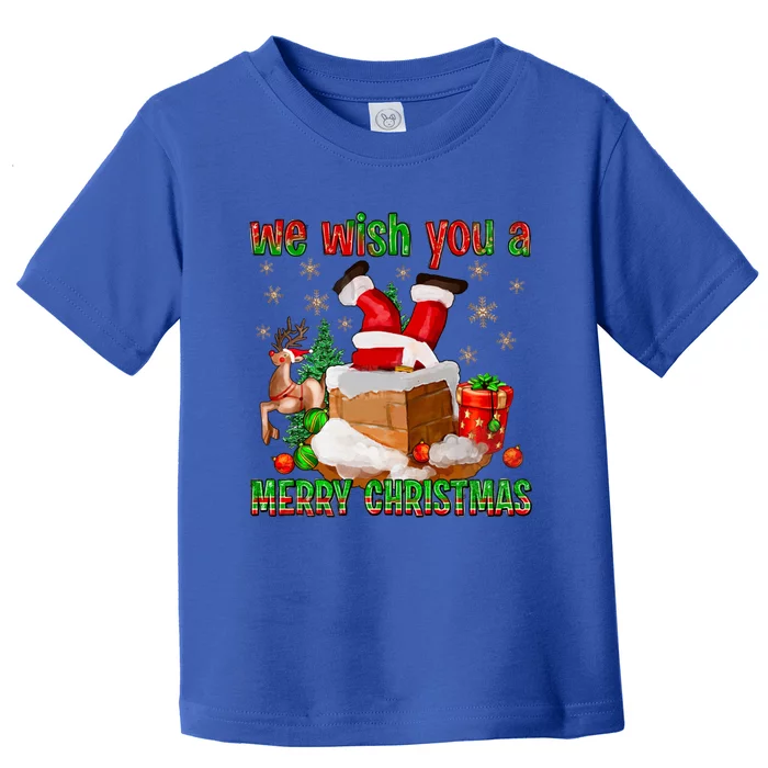 We Wish You A Merry Xmas Christmas Holiday Family Matching Cute Gift Toddler T-Shirt