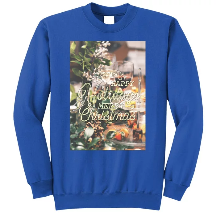 We Wish You Happy Holidays And Merry Christmas Luxury Stylish Great Gift Sweatshirt