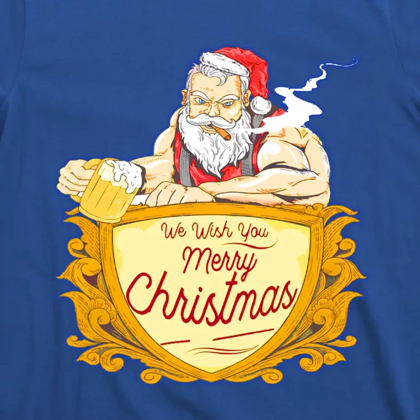 We Wish You Merry Christmas Costumes Santa Claus Art Great Gift T-Shirt