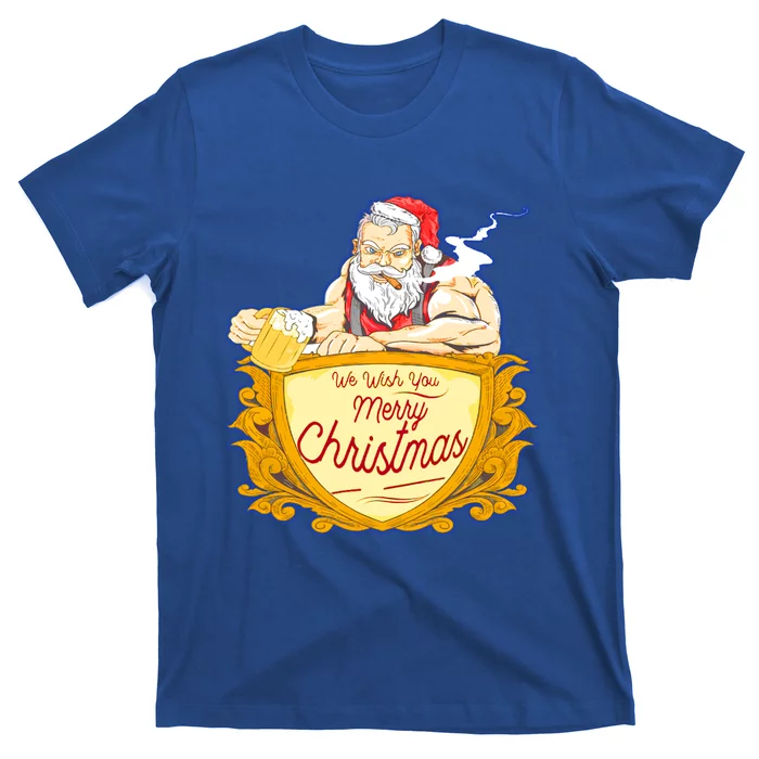 We Wish You Merry Christmas Costumes Santa Claus Art Great Gift T-Shirt