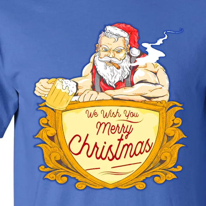 We Wish You Merry Christmas Costumes Santa Claus Art Great Gift Tall T-Shirt