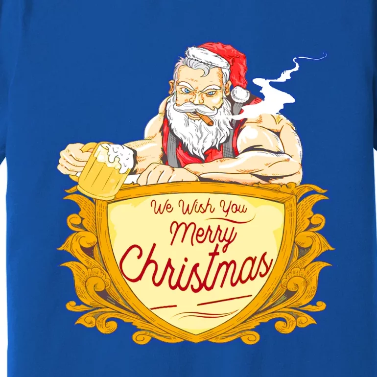 We Wish You Merry Christmas Costumes Santa Claus Art Great Gift Premium T-Shirt