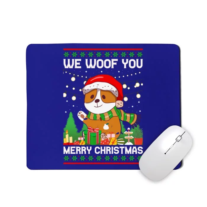 We Woof You A Merry Christmas Gift Mousepad