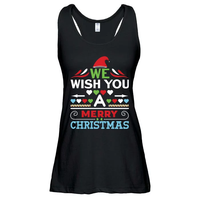 We Wish You A Merry Christmas Ladies Essential Flowy Tank