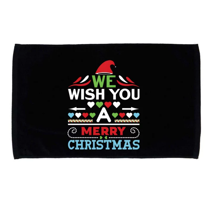 We Wish You A Merry Christmas Microfiber Hand Towel