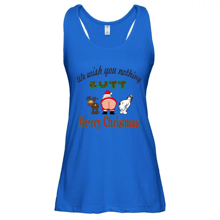 We Wish You Nothing But Merry Christmas Funny Xmas Pajamas Gift Ladies Essential Flowy Tank