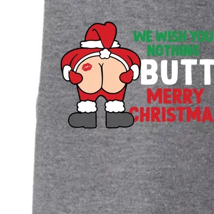 We Wish You Nothing Butt Merry Christmas Xmas Funny Santa Gift Doggie 3-End Fleece Hoodie