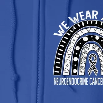 We Wear Zebra For Neuroendocrine Cancer Awareness Funny Gift Full Zip Hoodie