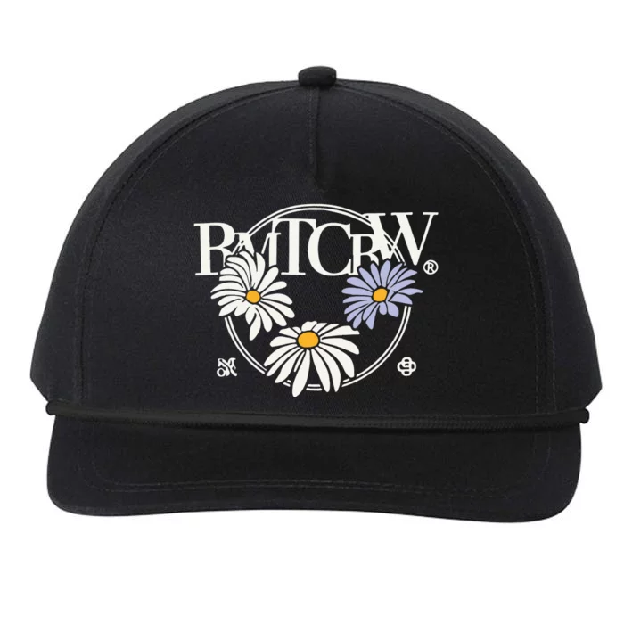 Woozi X Rmtcrw Round Flower Snapback Five-Panel Rope Hat