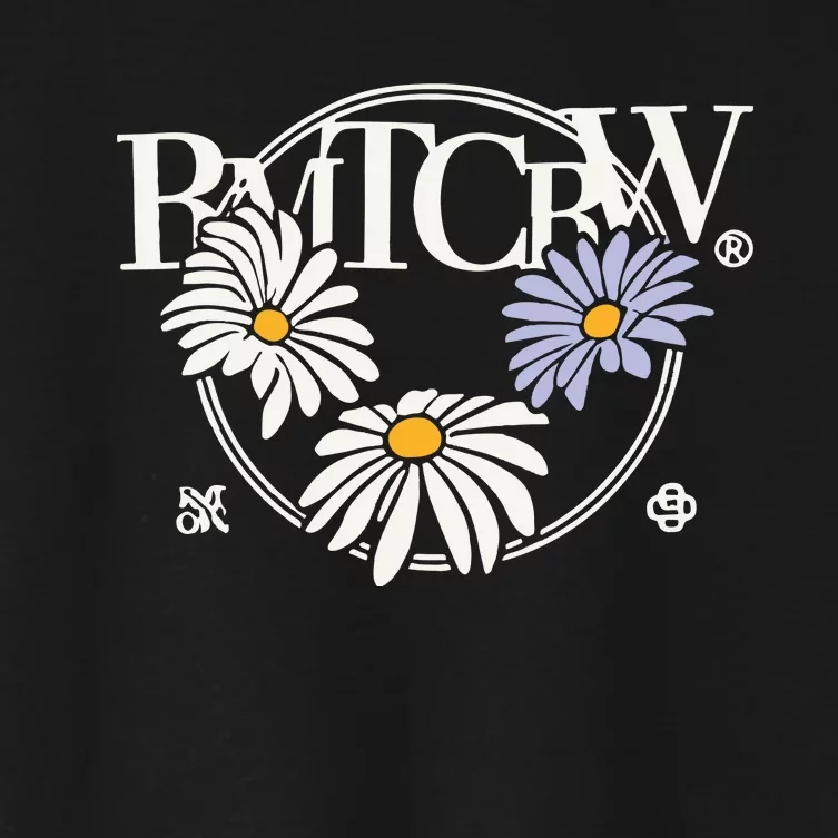 Woozi X Rmtcrw Round Flower Women's Crop Top Tee