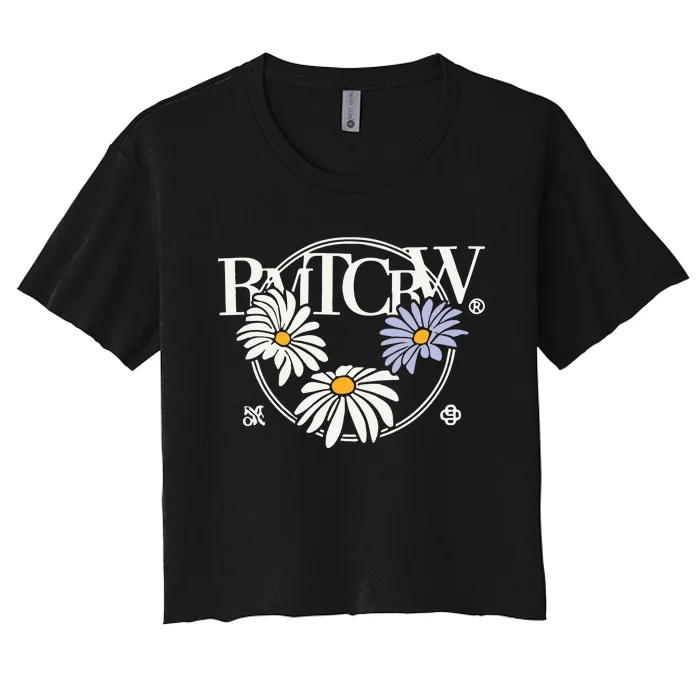 Woozi X Rmtcrw Round Flower Women's Crop Top Tee