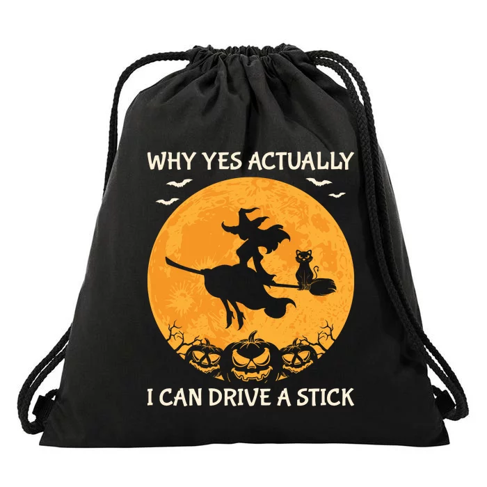 Why Yes Actually I Can Drive A Stick Vintage Drawstring Bag