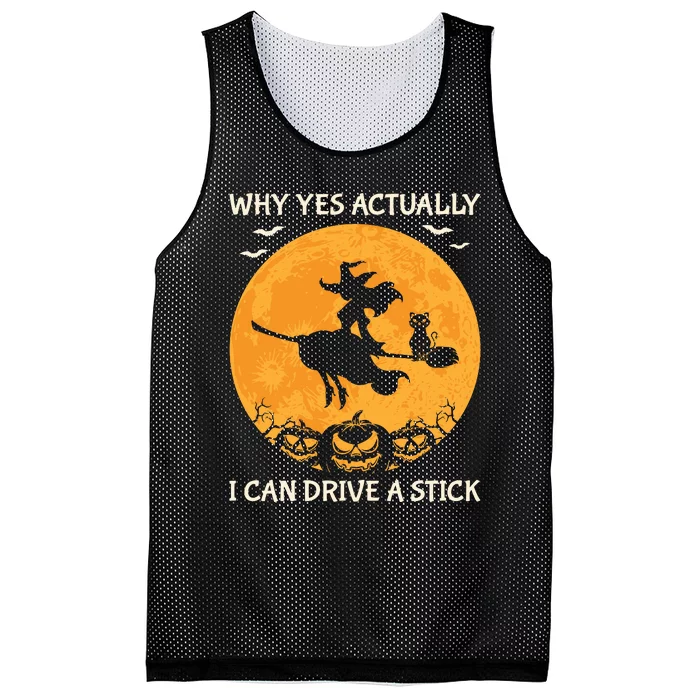 Why Yes Actually I Can Drive A Stick Vintage Mesh Reversible Basketball Jersey Tank