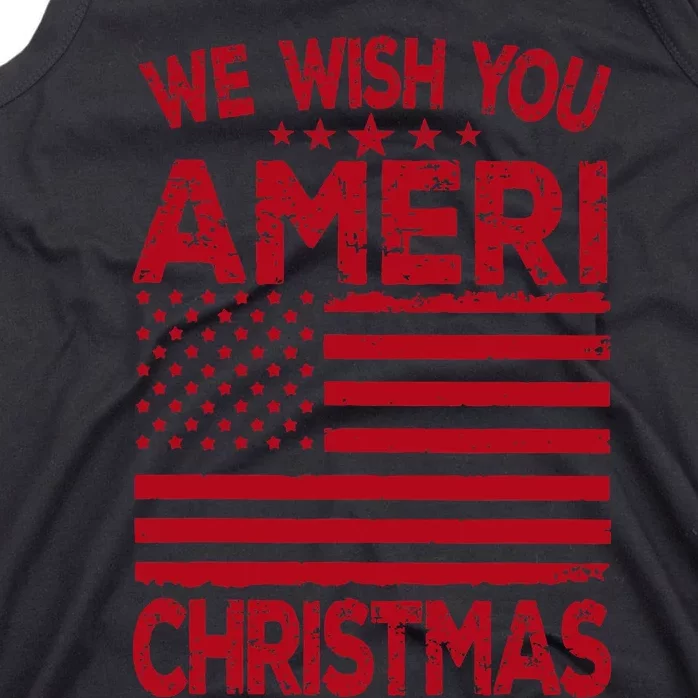 Wish You Ameri Christmas Funny USA Patriotic Tank Top