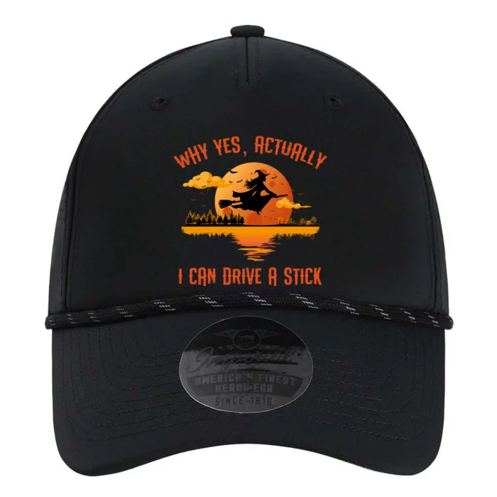 Why Yes Actually I Can Drive A Stick Funny Halloween Witch Gift Performance The Dyno Cap