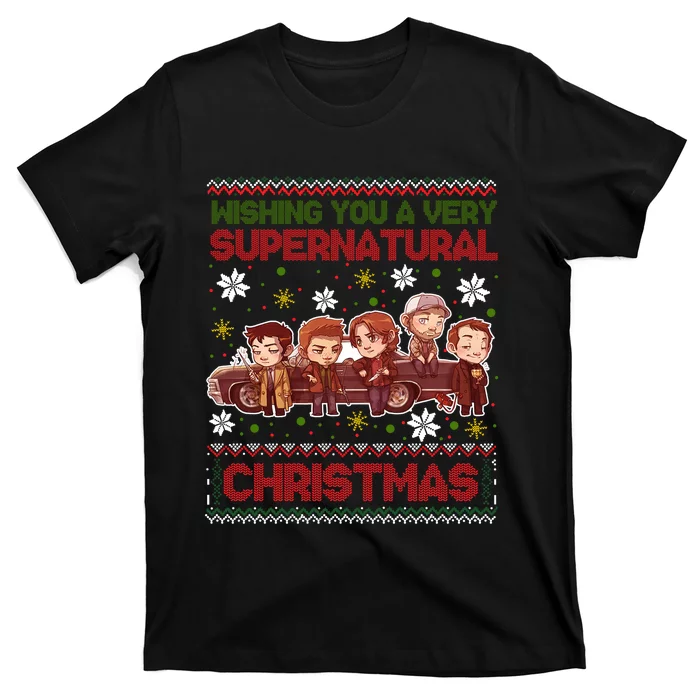 Wishing You A Very Supernatural Christmas T-Shirt