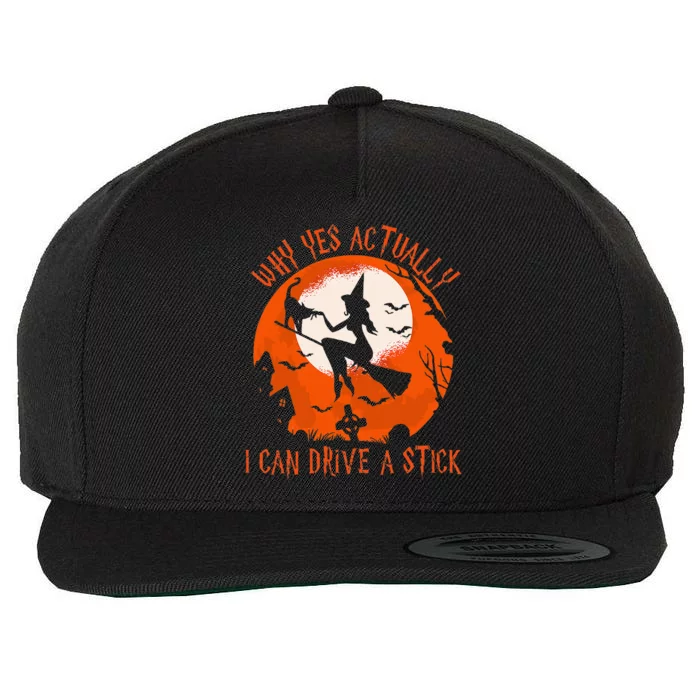 Why Yes Actually I Can Drive A S.tick Halloween Costume Wool Snapback Cap