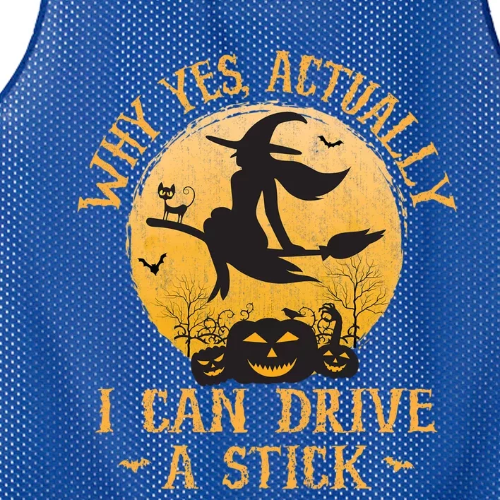 Why Yes Actually I Can Drive A Stick Gift Mesh Reversible Basketball Jersey Tank