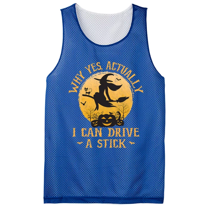 Why Yes Actually I Can Drive A Stick Gift Mesh Reversible Basketball Jersey Tank