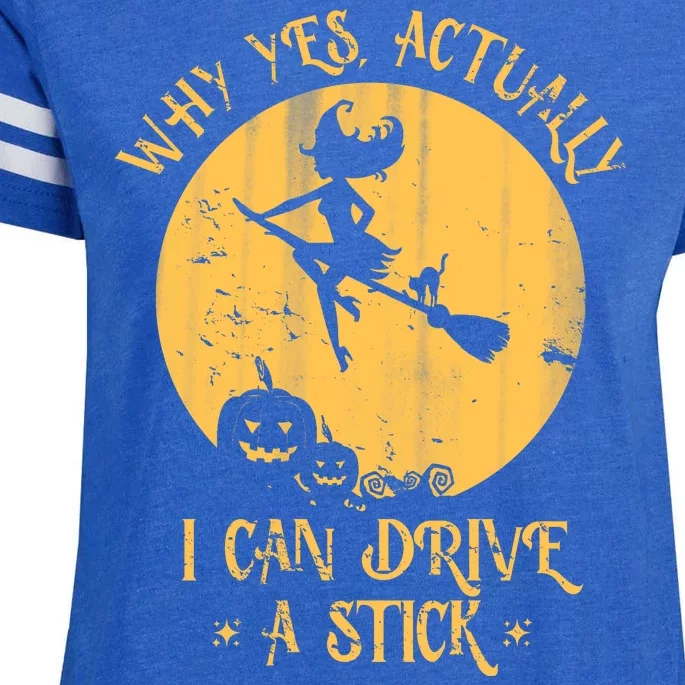 Why Yes Actually I Can Drive A Stick Enza Ladies Jersey Football T-Shirt