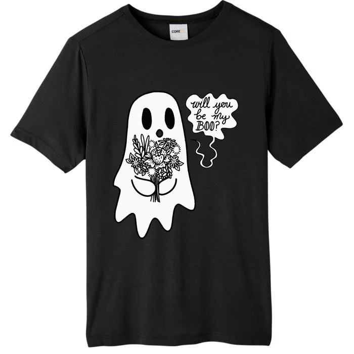 Will You Be My Boo Funny Ghost Halloween Bachelorette ChromaSoft Performance T-Shirt