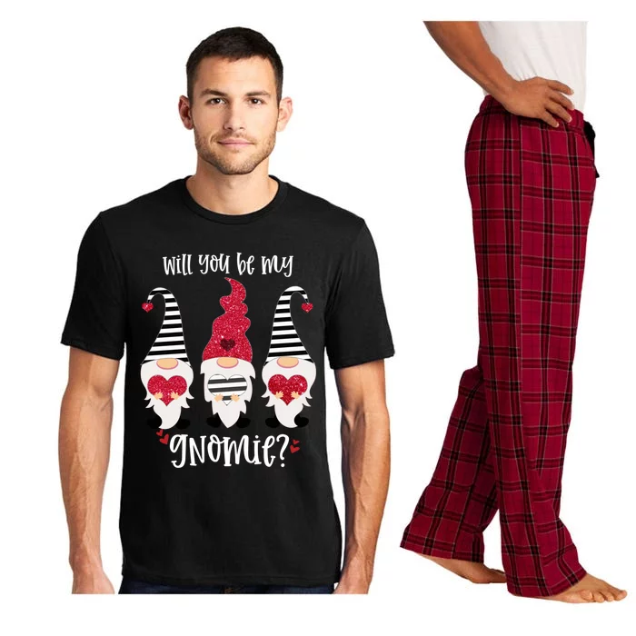 Will You Be My Gnomie Valentines Day Gnomes Great Gift Pajama Set