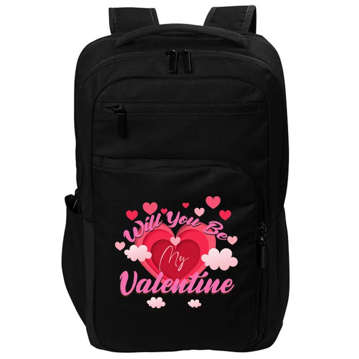 Will You Be My Valentine ValentineS Day Impact Tech Backpack