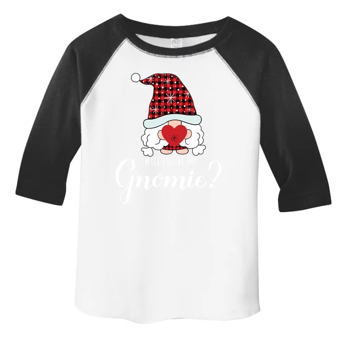 Will You Be My Gnomies Valentines Day Gnomes Lover Gift Toddler Fine Jersey T-Shirt