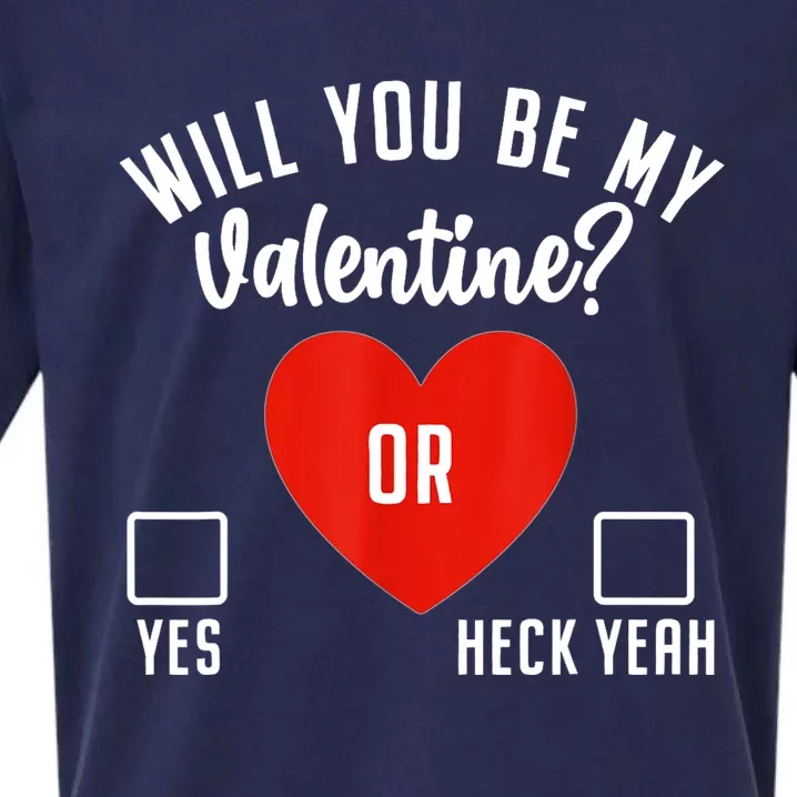 Will You Be My Valentine Sueded Cloud Jersey T-Shirt