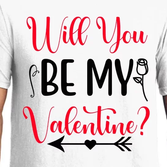 Will You Be My Valentine, Romantic, Couple, Valentine Cute Pajama Set