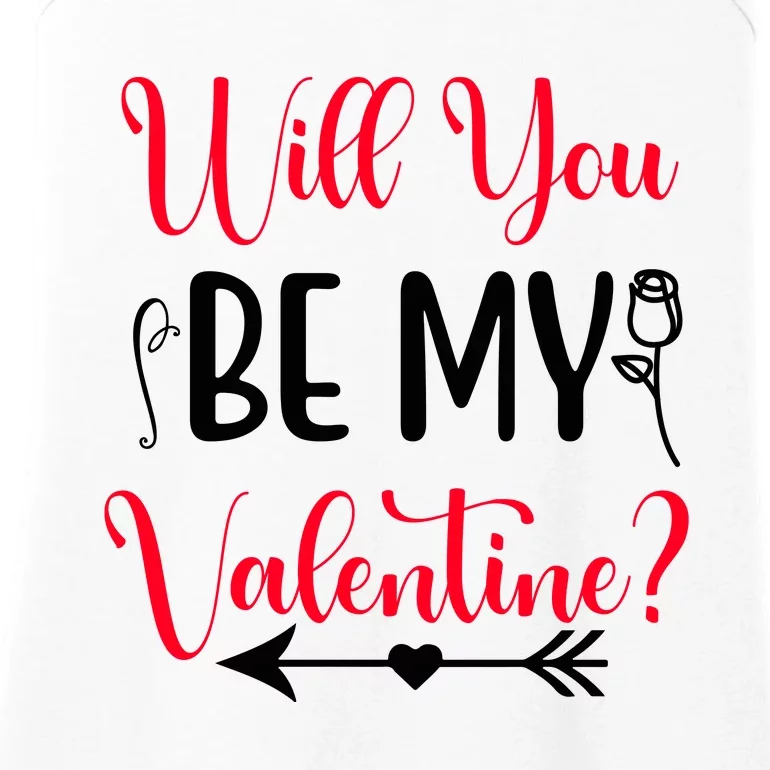 Will You Be My Valentine, Romantic, Couple, Valentine Cute Ladies Essential Tank