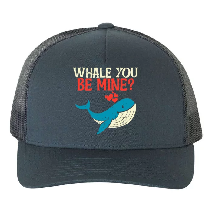 Whale You Be Mine Funny Orca Valentines Day Pun Yupoong Adult 5-Panel Trucker Hat