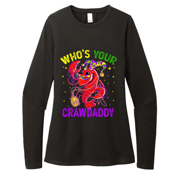 Whos Your Crawdaddy Crawfish Jester Beads Funny Mardi Gras Gift Womens CVC Long Sleeve Shirt