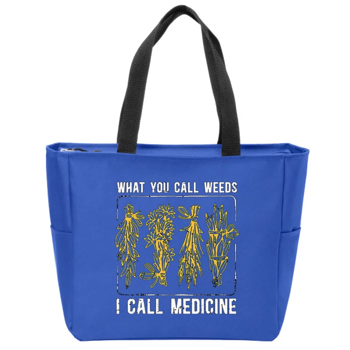 What You Call Weeds Natural Healing Apothecary Herbalism Zip Tote Bag