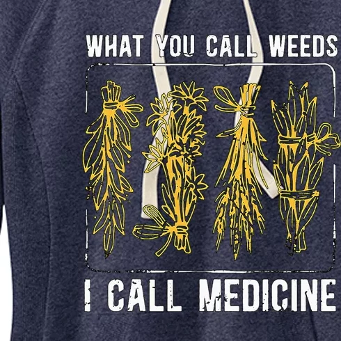 What You Call Weeds Natural Healing Apothecary Herbalism Women's Fleece Hoodie