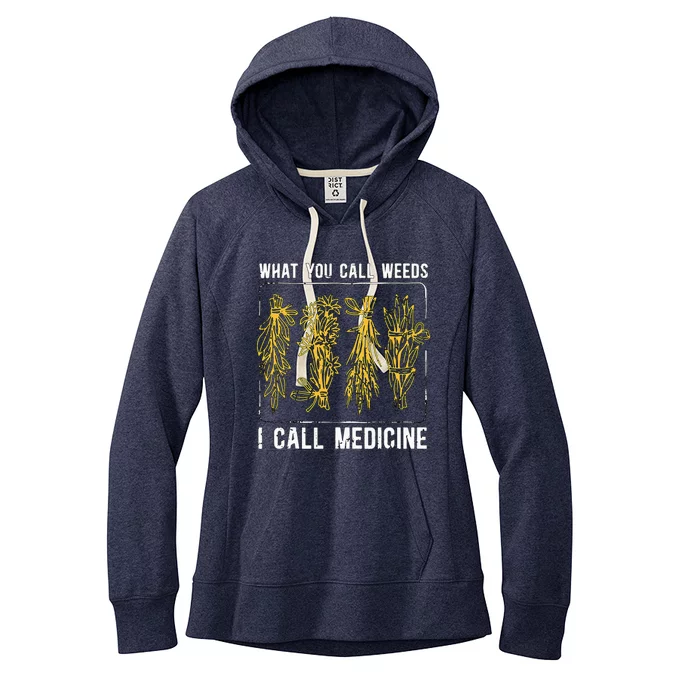 What You Call Weeds Natural Healing Apothecary Herbalism Women's Fleece Hoodie