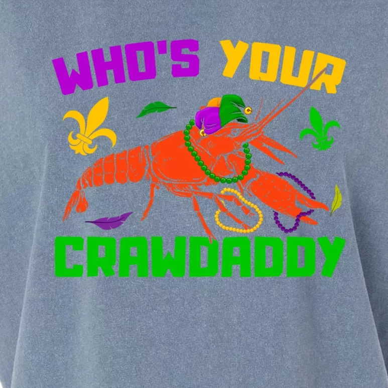 Whos Your Crawdaddy Mardi Gras Crawfish Carnival Parade Gift Garment-Dyed Women's Muscle Tee