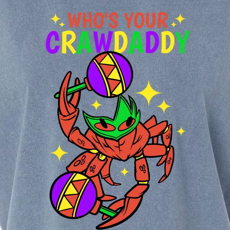 Who's Your Crawdaddy Cajun Mardi Gras Crawfish Gift Garment-Dyed Women's Muscle Tee