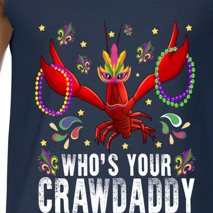 Whos Your Crawdaddy Mardi Gras Crawfish Jester Beads Funny Gift Meaningful Gift Comfort Colors® Tank Top