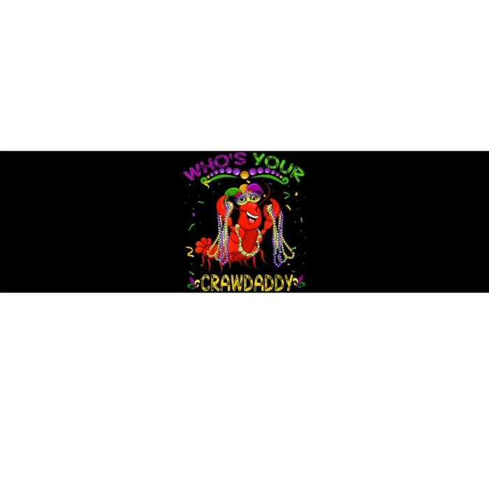 Whos Your Crawdaddy Crawfish Jester Beads Funny Mardi Gras Bumper Sticker