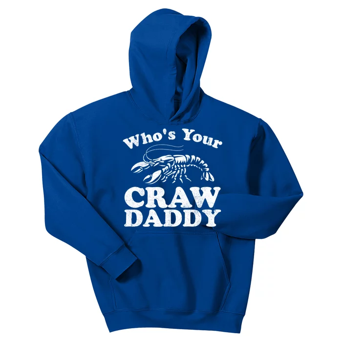 Who's Your Crawdaddy Funny Crawfish Boil Mardi Gras Cajun Gift Kids Hoodie