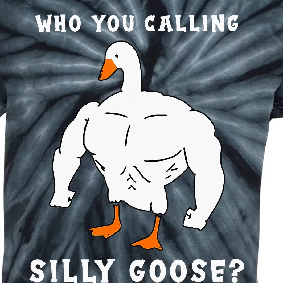 Who You Calling Silly Goose Funny Gym Meme Kids Tie-Dye T-Shirt