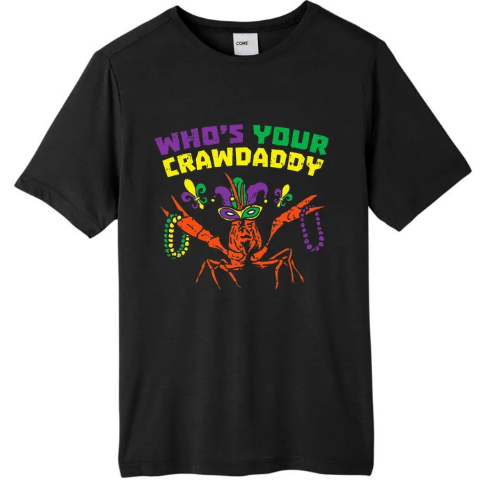 Whos Your Crawdaddy Crawfish Jester Beads Mardi Gras ChromaSoft Performance T-Shirt