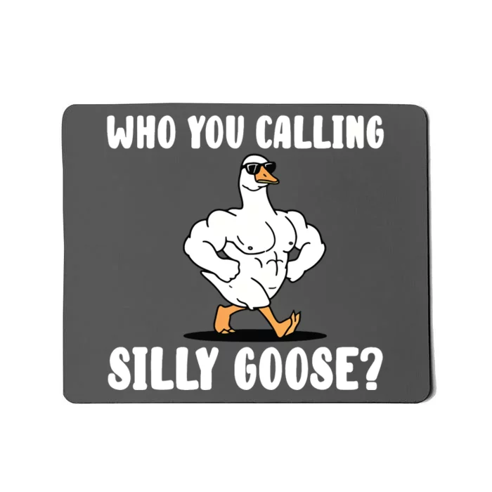 Who You Calling Silly Goose Funny Gym Meme Mousepad