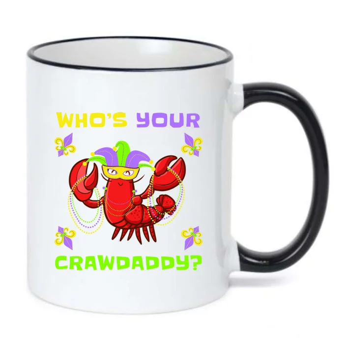 Who's Your Crawdaddy Funny Mardi Gras Gift Black Color Changing Mug