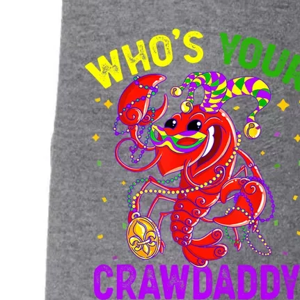 Whos Your Crawdaddy Crawfish Jester Beads Funny Mardi Gras Gift Doggie 3-End Fleece Hoodie