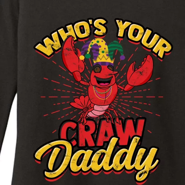 Who's Your Crawdaddy (Mardi Gras) – Crawfish Costume Funny Gift Womens CVC Long Sleeve Shirt