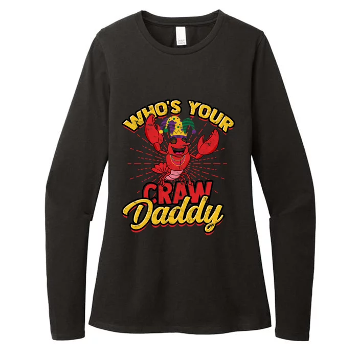 Who's Your Crawdaddy (Mardi Gras) – Crawfish Costume Funny Gift Womens CVC Long Sleeve Shirt