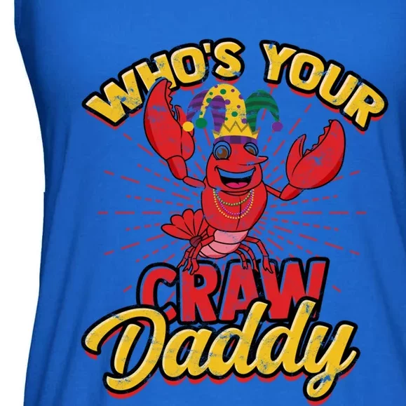 Who's Your Crawdaddy (Mardi Gras) – Crawfish Costume Funny Gift Ladies Essential Flowy Tank