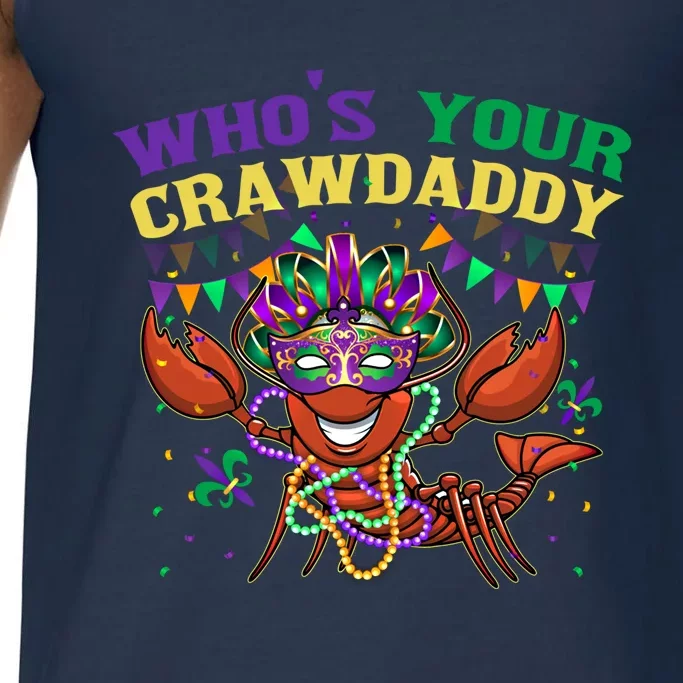 Whos Your Crawdaddy Crawfish Jester Beads Funny Mardi Gras Gift Comfort Colors® Tank Top